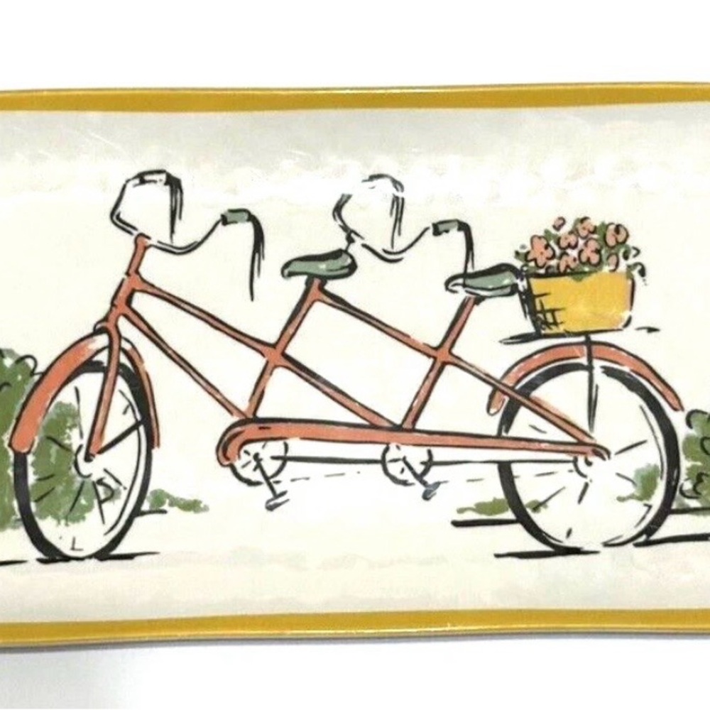 Tandem Bicycle Decorative Plate